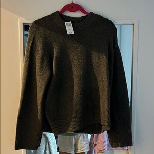 Abercrombie & Fitch Dark Gray Crew Neck Sweater